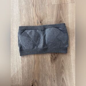 Gray Strapless Bandeau Top by Auden